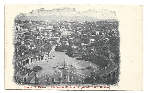 Antica cartolina piazza san - piazza,
