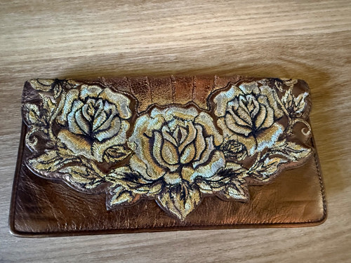 Pochette isabella fiore oro - fiore,