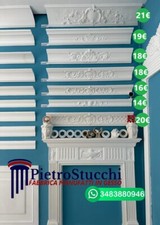 Modanature profili stucchi decorativi cornici in gesso sgusci vele gole volte