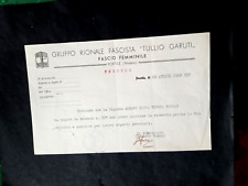 Certificato Gruppo Rionale "T