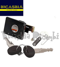 3795 - SERRATURA BAULETTO ANTERIORE NERA VESPA 50 125 PK XL RUSH N V T5