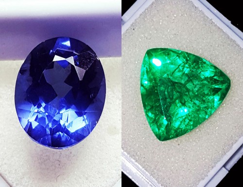 Misto paio tanzanite naturale - paio,
