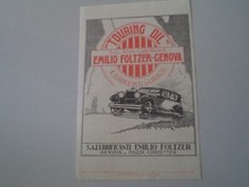 advertising Pubblicità 1929 OLIO TOURING OIL - EMILIO FOLTZER GENOVA