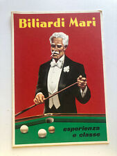 Cartolina Pubblicitaria Biliardi Mari esperienza e classe c14