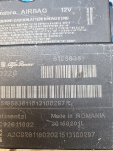 Centralina airbag fiat 500l - fiat,