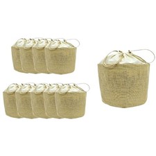 Set 10 sacchi tondi in juta