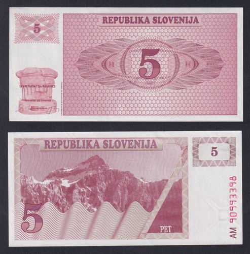 Banconota slovenia tolarjev - slovenia,