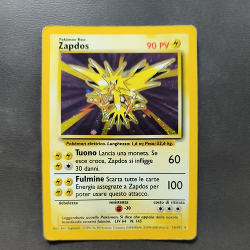 Carta pokemon zapdos 102 - carta, 16/102