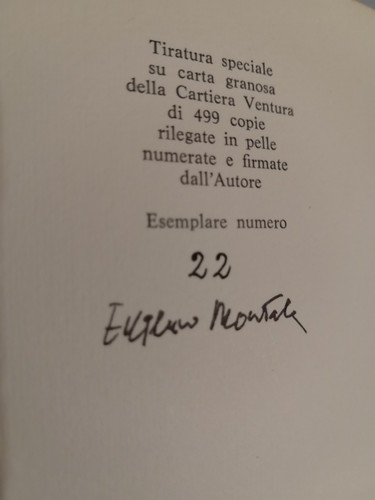 Eugenio montale diario del 71 - diario, '71