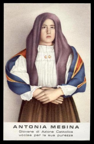 Santino holy card antonia - santino-holy,