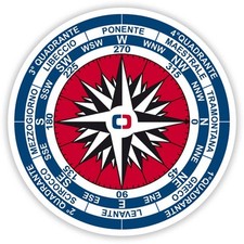 Adesivo Rosa Dei Venti per