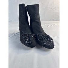 Zara Basic Blk Faux Suede