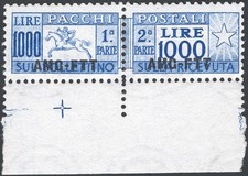 Trieste A 1954 Pacchi postali