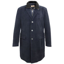 Pavone ALVIERO MARTINI 1a CLASSE blu navy monopetto cotone B015 $634 nuovo con etichette