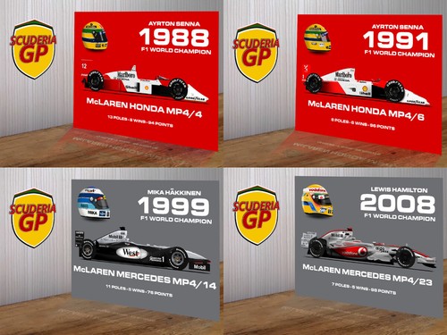 Insegna metallo mclaren - insegna,