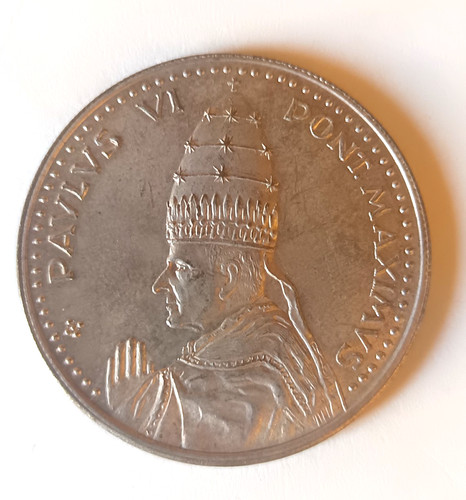 Medaglia ricordo papa paolo - medaglia,