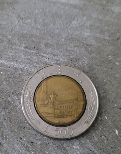 500 lire moneta bimetallica - lire,