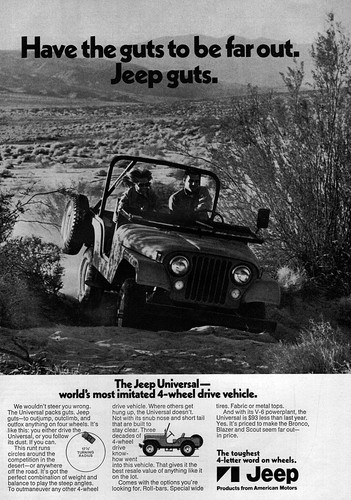 Pubblicità originale jeep - pubblicità,