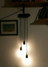 Impianto luci Lampadario a sospensione industriale parete 3 o 4 luci 