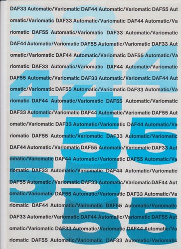Daf prospekt 1969 1970 - daf, /
