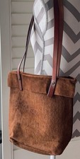 Borsa tote in pelle marrone - acquistata a Roma Made in Italy