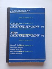 Ducati Supersport 900 750 1991 manuale officina originale workshop manual
