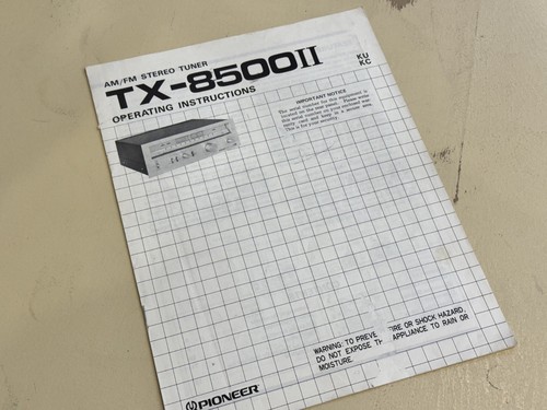 Pioneer 8500ii - pioneer, tx-8500ii