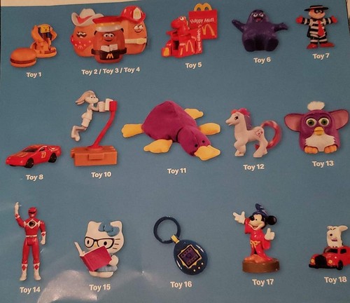 Giocattoli happy meal - happy,