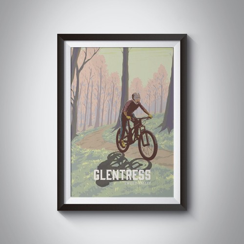 Poster viaggio glentress - da,