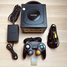 NINTENDO GAMECUBE Console  NERO con CONTROLLER CAVI E MEMORY - PAL EUR ORIGINALE