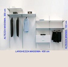 Cabina armadio per mansarda su