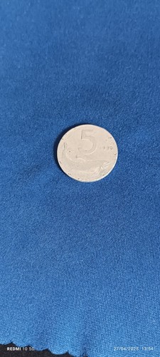 Moneta lire del 1955 - da, 5