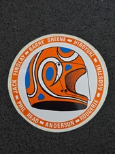 ELMETTO / BARRY SHEENE - JACK FINDLEY e altri ✅ adesivi / sticker ➔*da collezione*1362