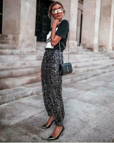 Zara pantalone discoteca - pantalone,