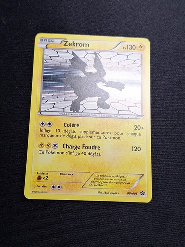 Zekrom bw005 carte pokémon - zekrom,