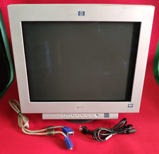 MONITOR CRT 22" 22 POLLICI TUBO CATODICO VINTAGE RETRO COMPUTER HP P1230 RETROPC