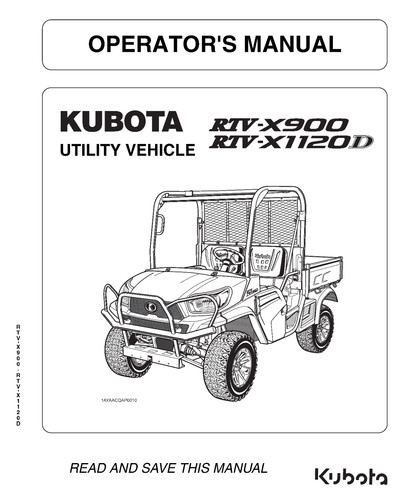 Kubota rtv x900 x1120d - kubota, rtv-x900