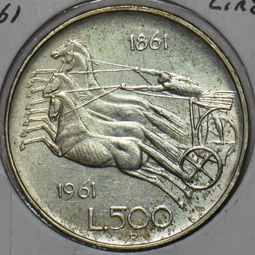 Italia 1961 500 lire - , cavallo
