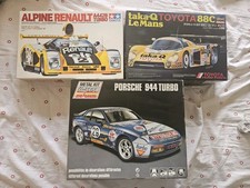 Lotto 3 modellini auto Tamiya / Maquette 1/24 vintage (Porsche 944 Turbo, Alpine