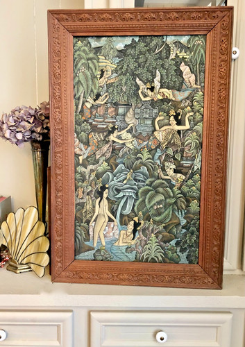 Quadro balinese vintage anni