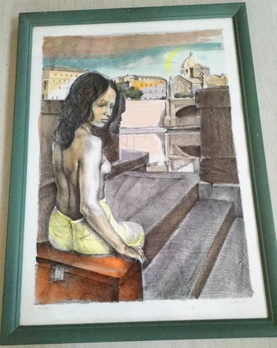 Ugo attardi litografia a - attardi,