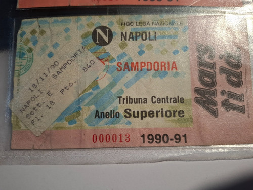 Biglietto ticket calcio napoli - ticket,