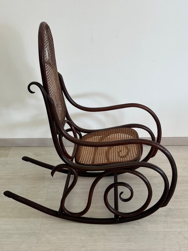 Sedia dondolo legno - a,