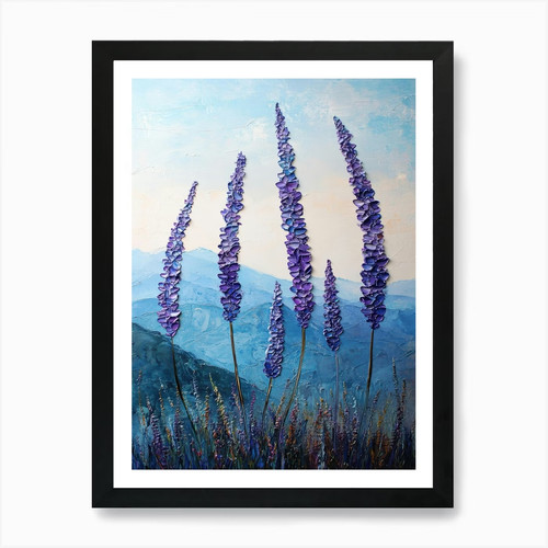 Stampa artistica lupins con - lupins, 3