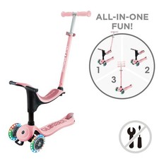 GO UP MONOPATTINO A 3 RUOTE CON SEDUTA BAMBINI E RAGAZZI FLOW FOLDABLE ROSA CON 