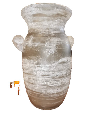 Vaso vetro scavo cenedese - vaso,