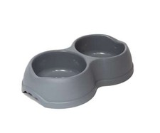 Ciotola doppia per cane gatto in plastica ciotole distributore cibo acqua