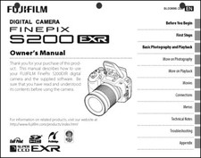 FujiFilm FinePix S200 EXR fotocamera digitale manuale istruzioni