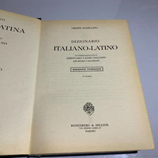 Dizionario Italiano Latino Badellino Rosenberg & Sellier 1965