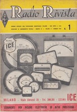 RADIO RIVISTA- N°1 -Gennaio 1952-Strumenti misure elettriche di alta precisione